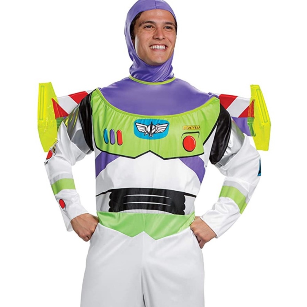 Disney Buzz Lightyear Costume in White, Green & Purple Adult Size XXL